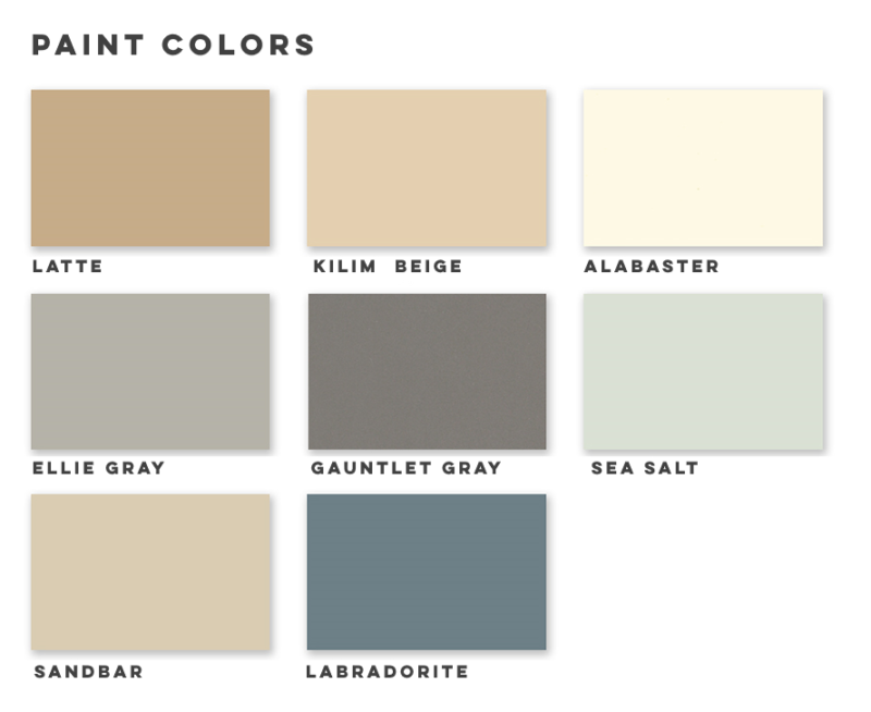 Paint Color Options – Winston Homebuilders